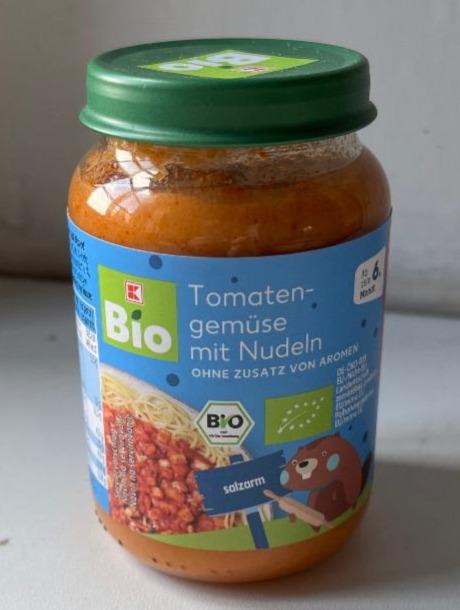 Fotografie - Tomaten-gemüse mit nudeln K-Bio