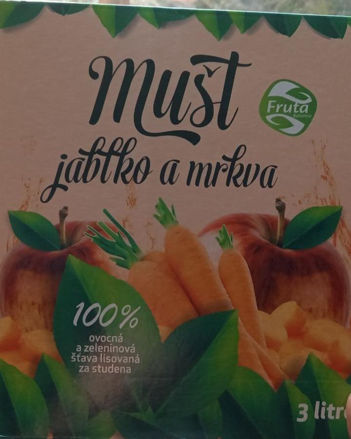 Fotografie - Mošt jablko a mrkev Fruta