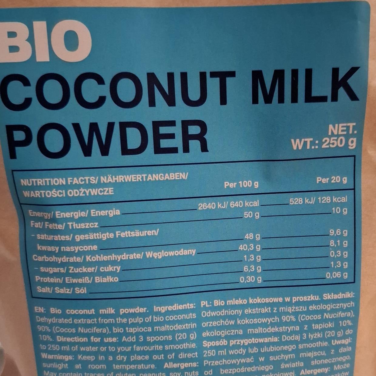 Fotografie - Bio coconut milk powder GymBeam