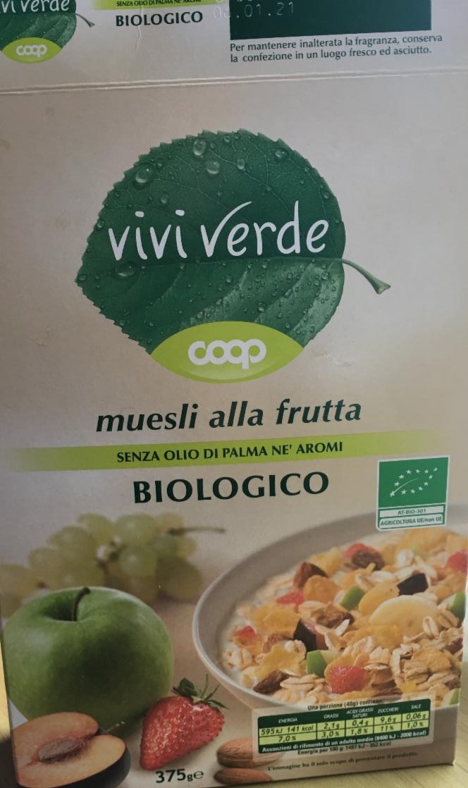 Fotografie - muesli alla frutta vivi verde