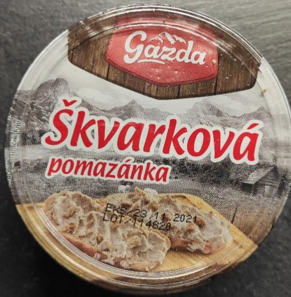 Fotografie - Škvarková pomazánka Gazda