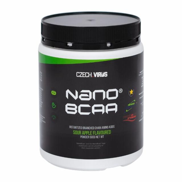 Fotografie - Nano BCAA Sour Apple flavoured Czech Virus