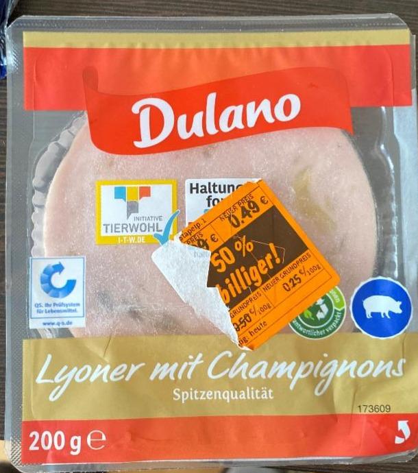 Fotografie - Lyoner mit Champignons Dulano