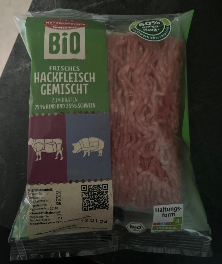 Fotografie - Frisches Hackfleisch gemischt Metzgerfrisch