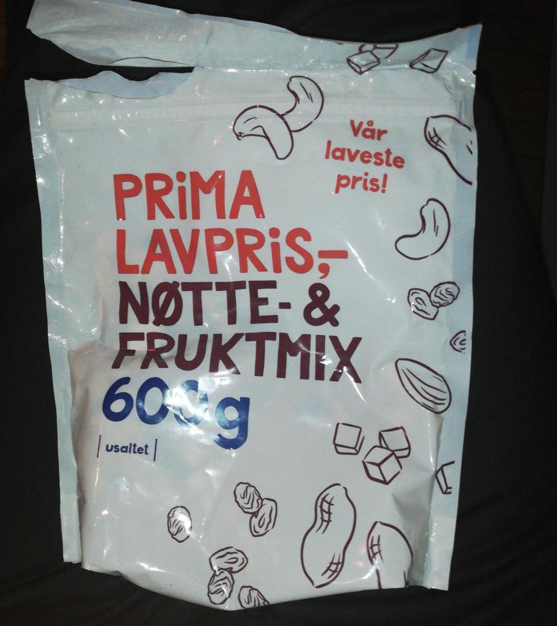 Fotografie - Prima Lavpris Nøtte- & Fruktmix unsaltet