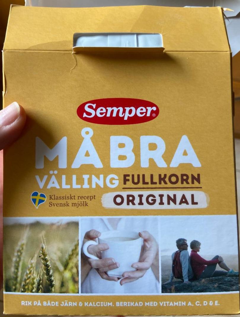 Fotografie - Måbra välling fullkorn original Semper