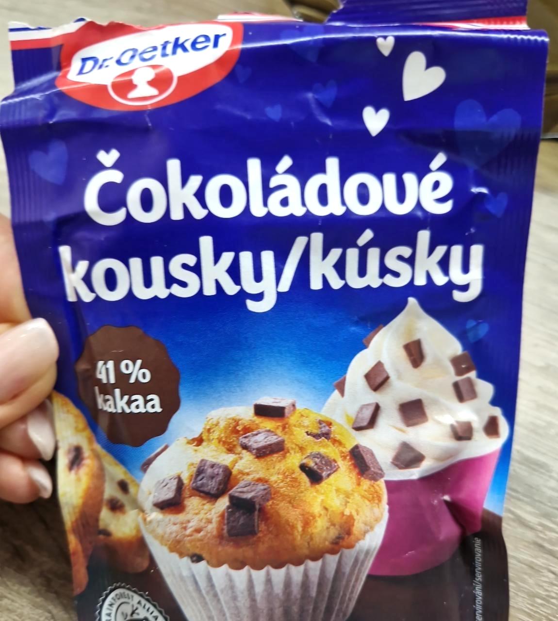 Fotografie - Čokoládové kousky 41% kakaa Dr.Oetker