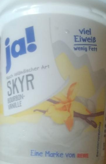 Fotografie - Skyr bourbon vanille ja! rewe