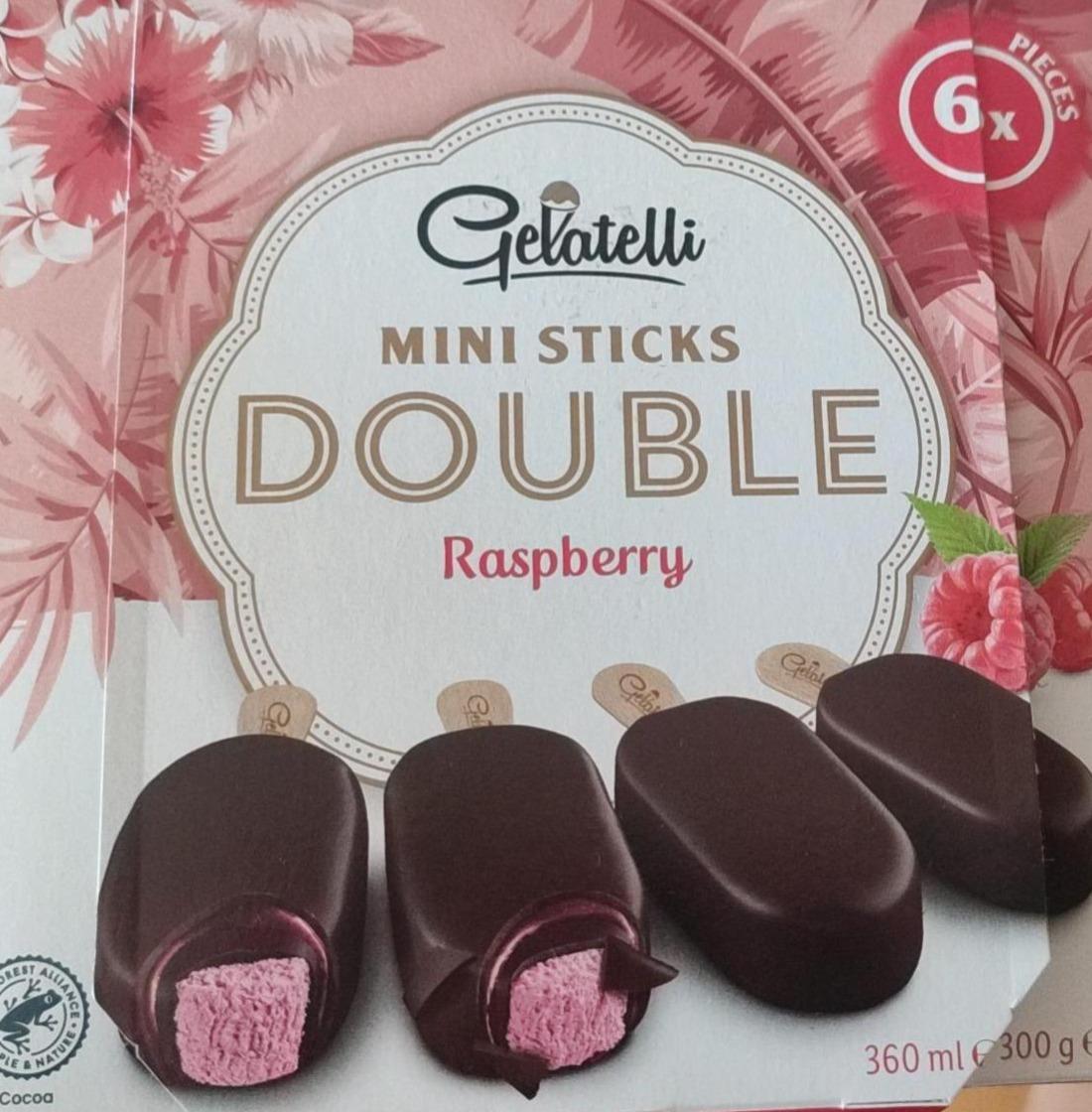 Fotografie - Mini sticks double raspberry Gelatelli