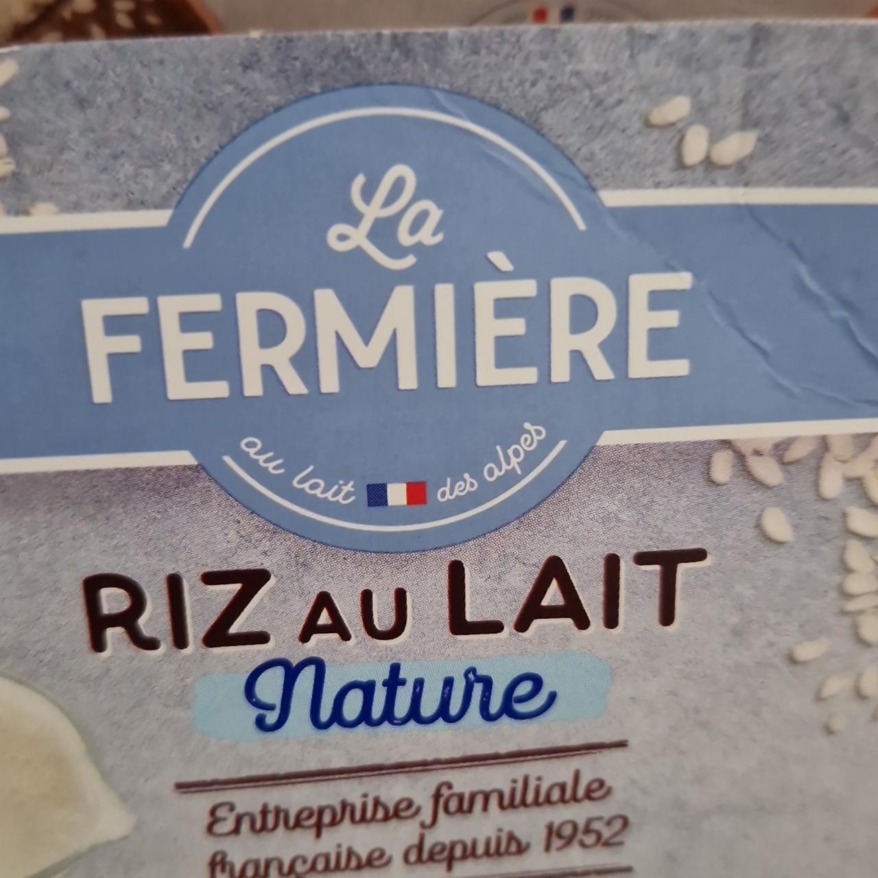 Fotografie - Riz au lait nature La Fermière