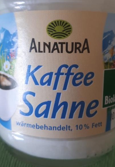 Fotografie - BIO Kaffee sahne Alnatura