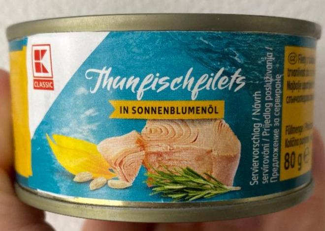 Fotografie - Thunfischfilets in sonnenblumenöl K-Classic