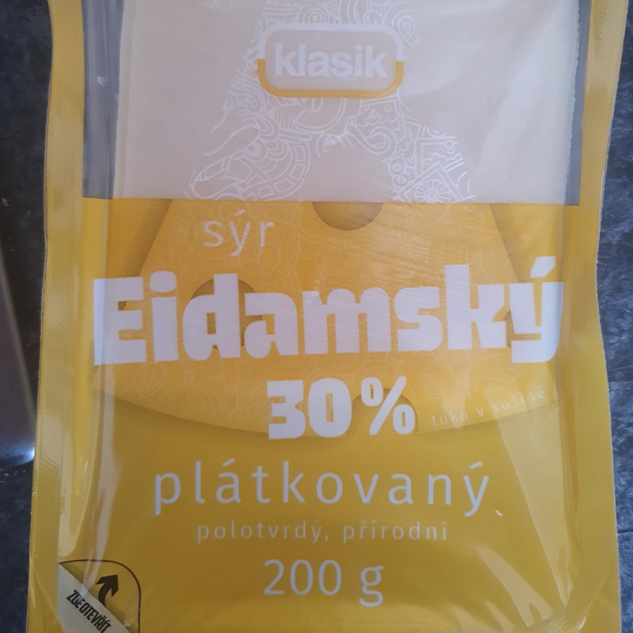 Fotografie - Sýr eidamský 30% plátkový Klasik