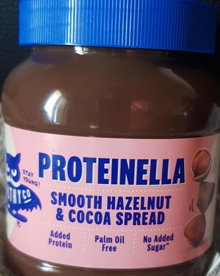 Fotografie - Proteinella Smooth Hazelnut & Cocoa spread HealthyCo