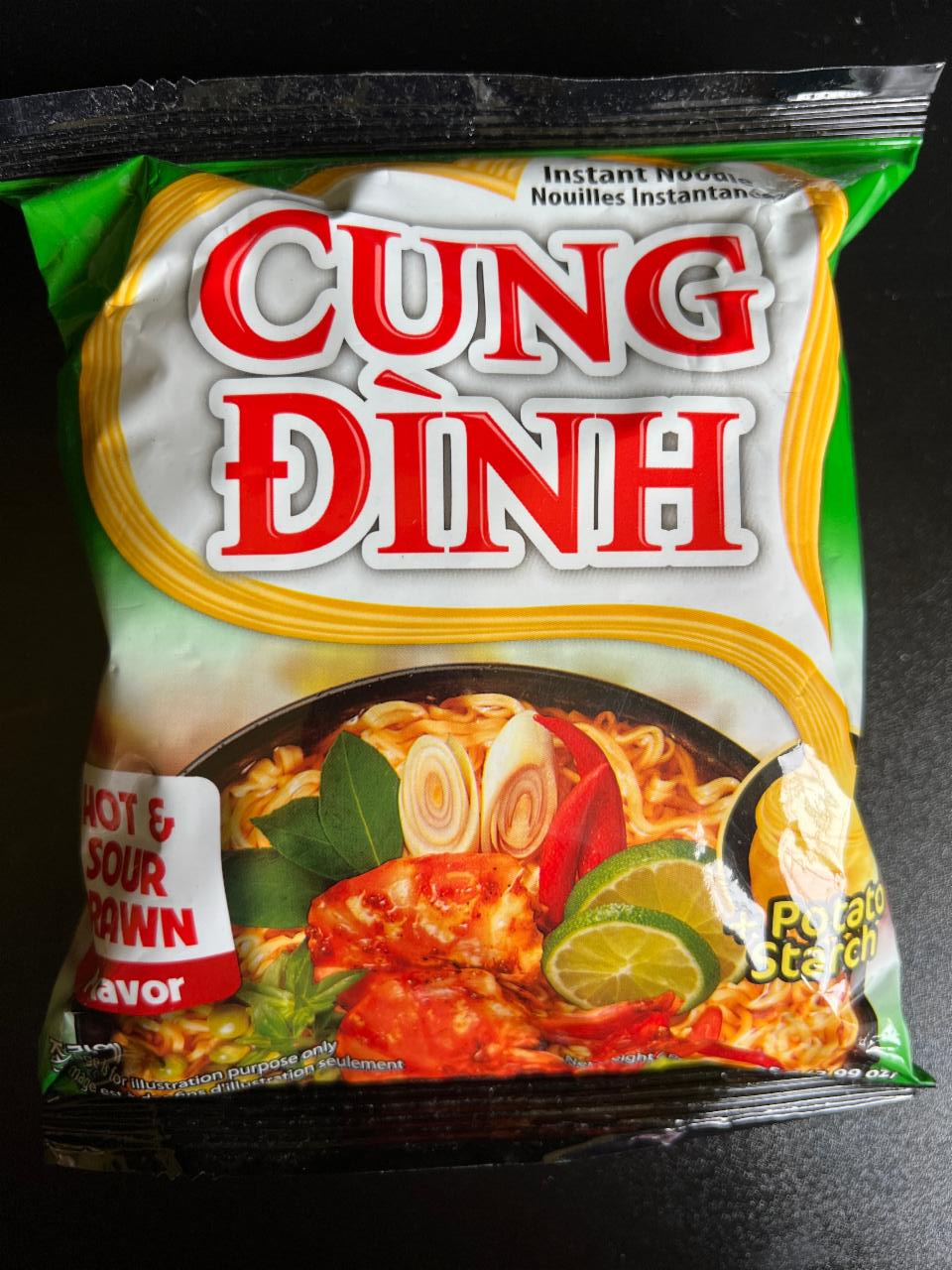 Fotografie - Instant noodle Hot & Sour Prawn flavor Cung Đình