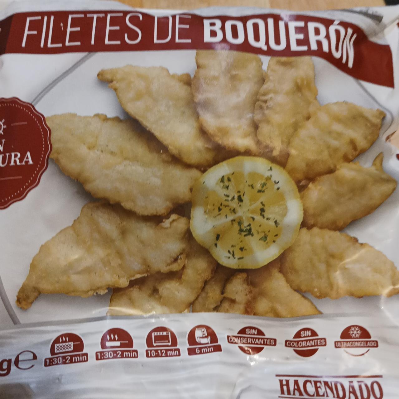 Fotografie - Filetes de boquerón en tempura Hacendado