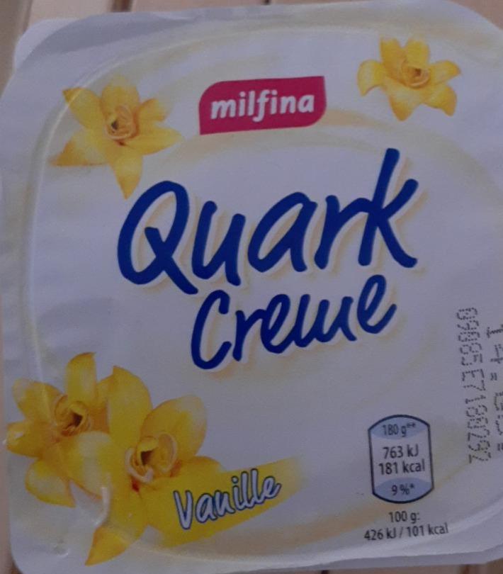 Fotografie - Quark Creme Vanille Milfina