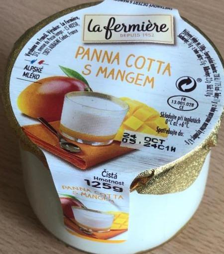 Fotografie - Panna cotta s mangem La fermiére