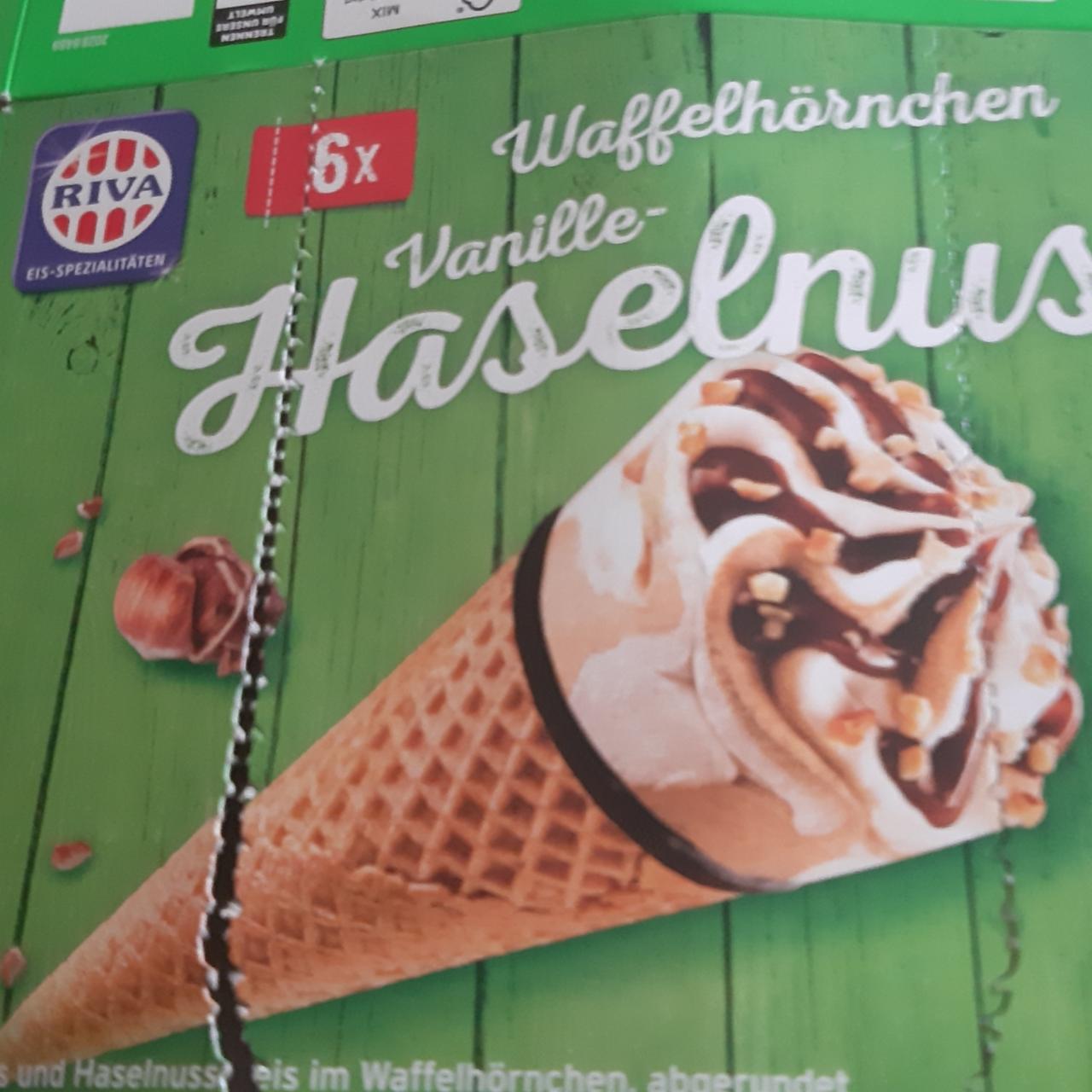 Fotografie - Vanille-haselnuss waffelhörnchen Riva