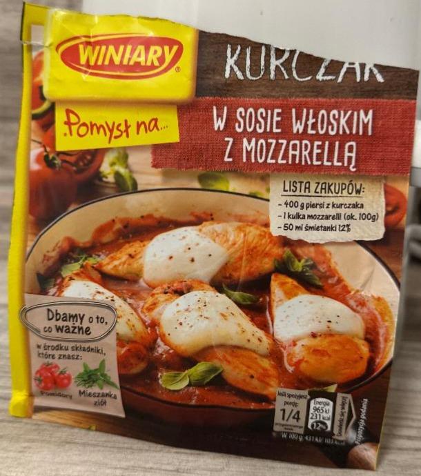 Fotografie - Pomysł na... Kurczak w sosie włoskim z mozzarellą Winiary