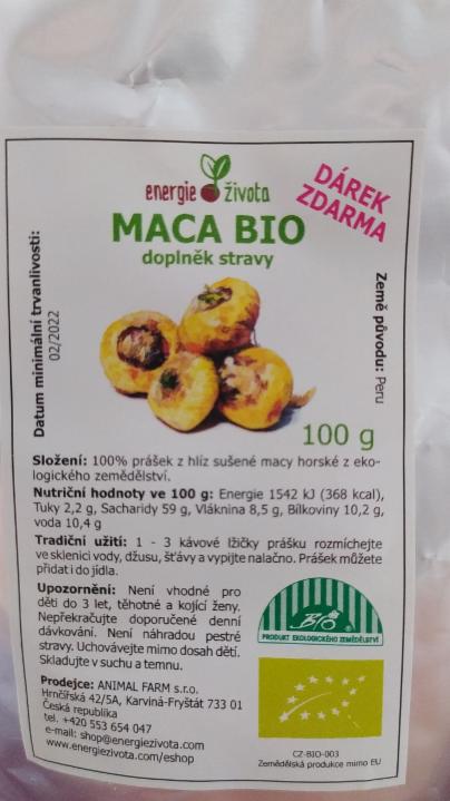 Fotografie - MACA Bio Energie života