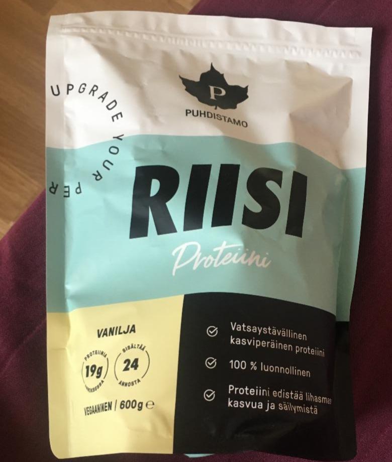 Fotografie - Rýžový vegan protein vanilka RIISI Puhdistamo proteinu