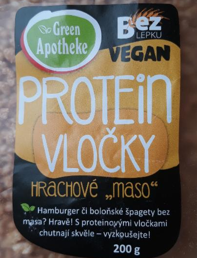 Fotografie - Protein vločky, hrachové maso Green Apotheke