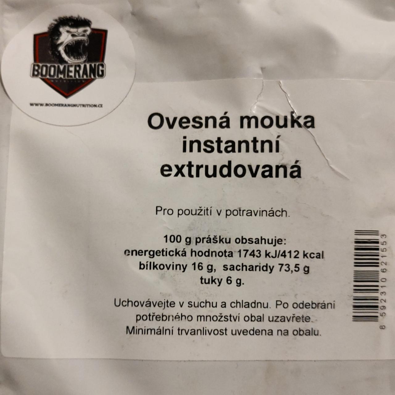 Fotografie - Ovesná mouka instantní extrudovaná Boomerang Nutrition