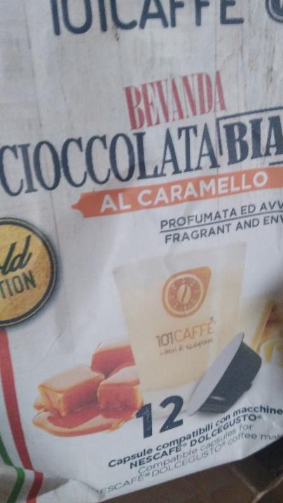 Fotografie - Cioccolata bianca al caramello 101Caffé