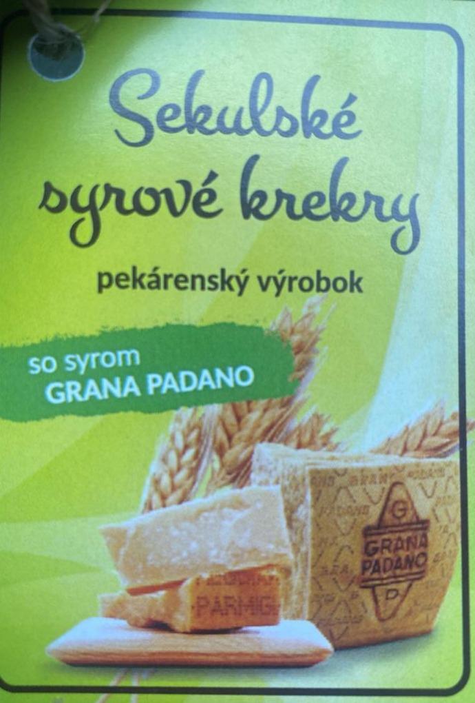 Fotografie - Sekulské syrové krekry so syrom Grana padano Pekáreň Sekule-Kubina