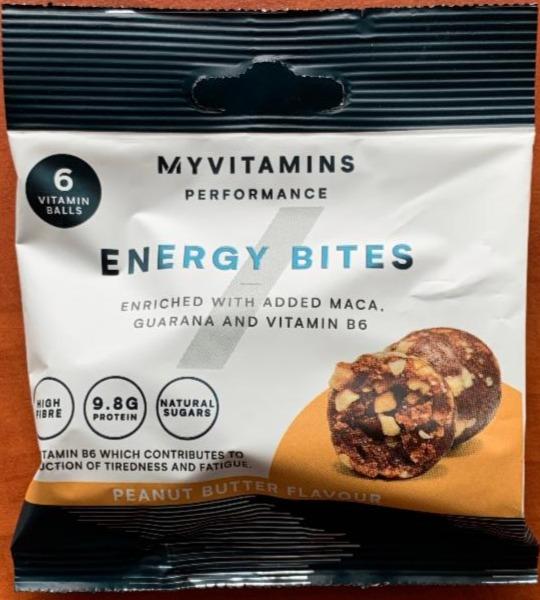 Fotografie - Energy Bites Peanut Butter flavour MyVitamins