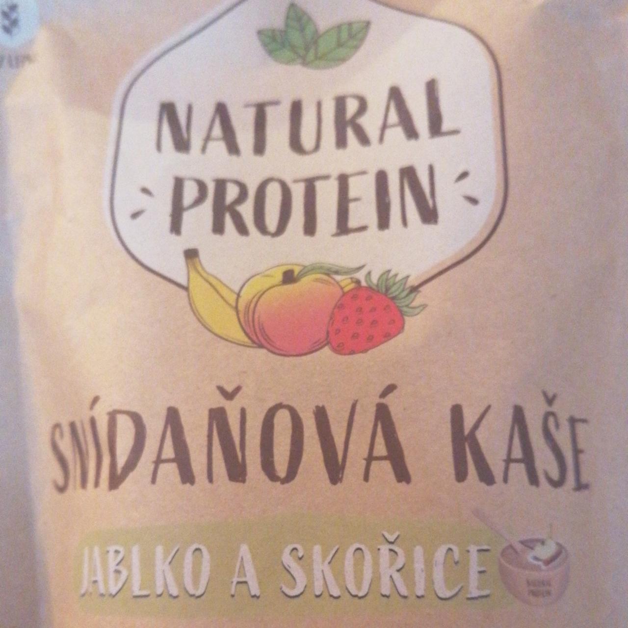 Fotografie - Snídaňová kaše Jablko a skořice Natural protein