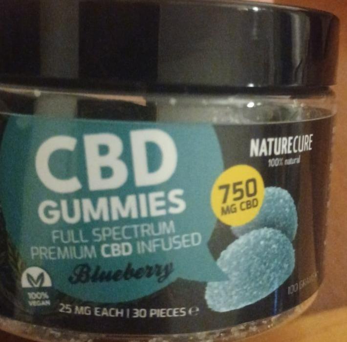 Fotografie - CBD Gummies Blueberry NatureCure