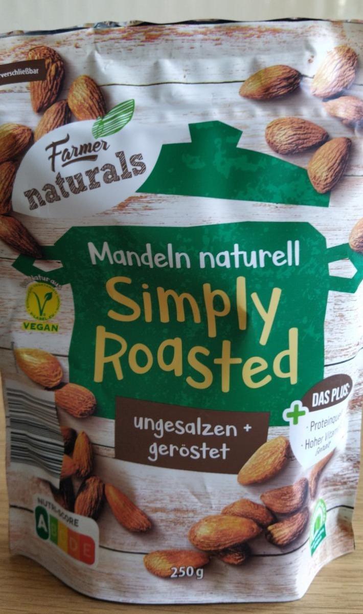 Fotografie - Mandeln naturell simply roasted Farmer naturals