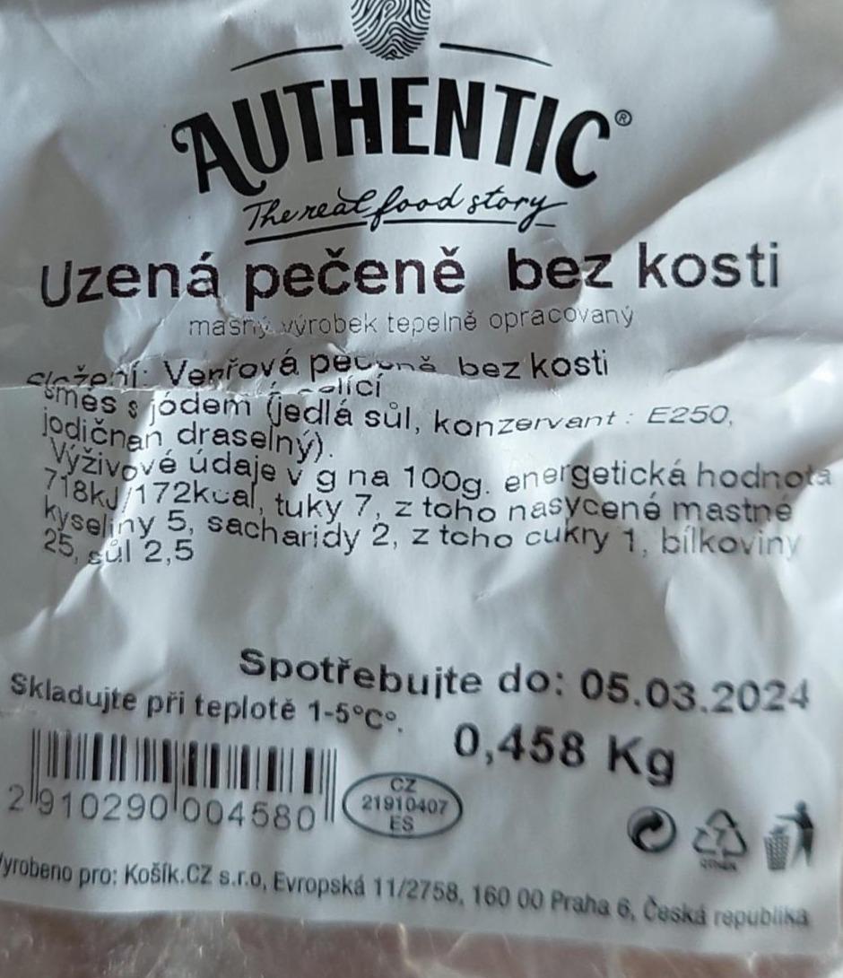 Fotografie - Uzená pečeně bez kosti Authentic