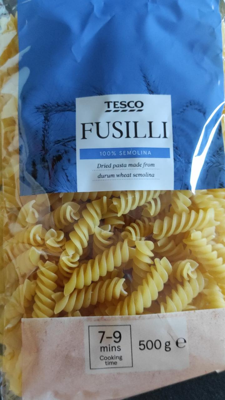 Fotografie - Fusilli 100% semolina Tesco