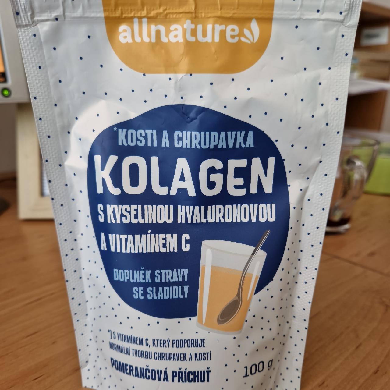 Fotografie - Kolagen s kyselinou hyaluronovou a vitamínem C Allnature