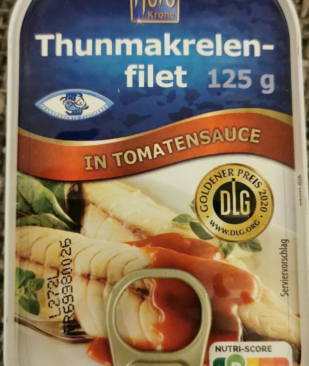 Fotografie - Thunmakrelenfilet in tomatensauce Fjord Krone