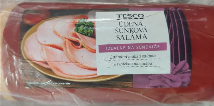 Fotografie - uzený šunkový salám Tesco