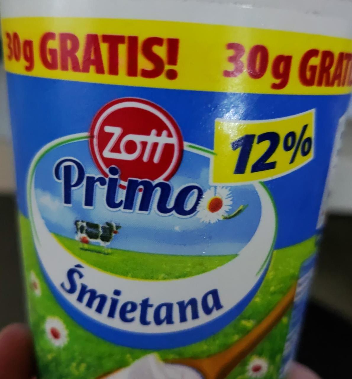 Fotografie - Primo Śmietana 12% Zott