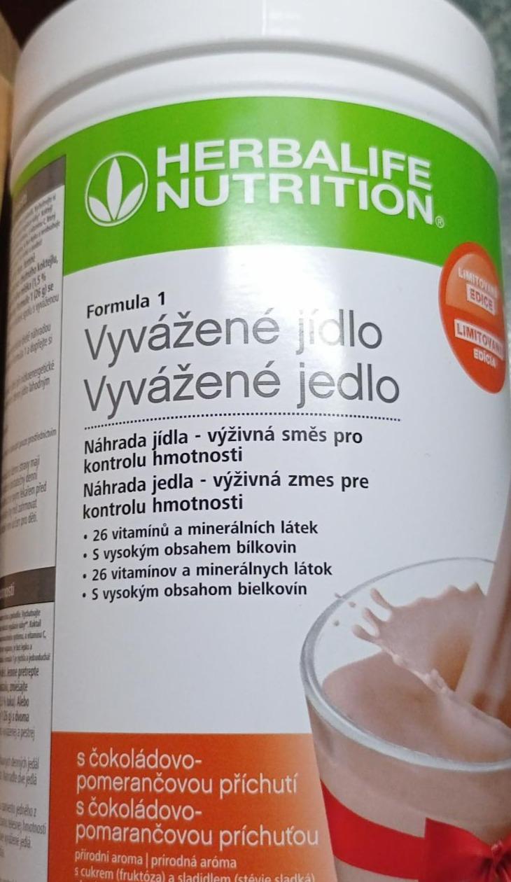 Fotografie - Vyvážené jídlo s čokoládovo-pomerančovou příchutí Herbalife Nutrition