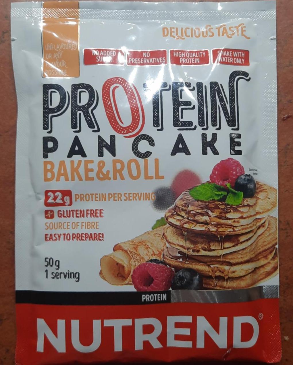 Fotografie - Protein pancake bake&roll unflavoured Nutrend