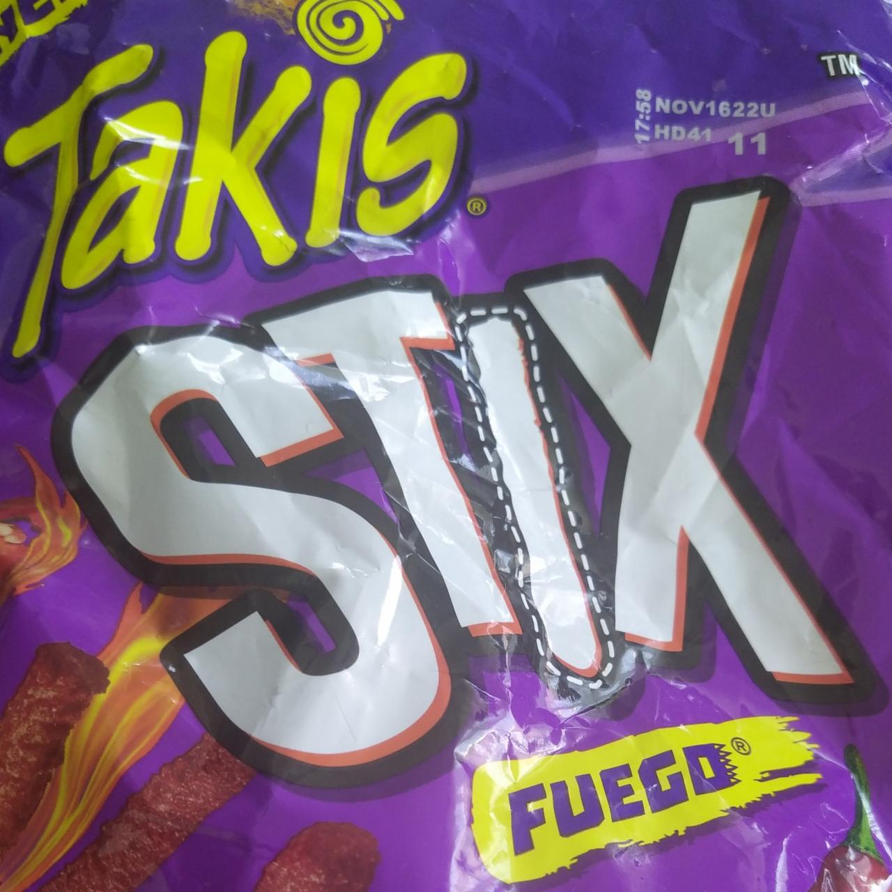 Fotografie - Stix Fuego Corn Sticks Takis