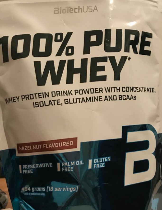 Fotografie - Biotech USA 100% Pure whey Hazelnut flavoured