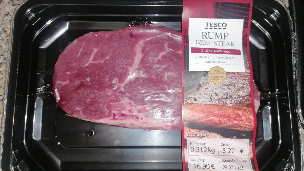 Fotografie - RumpSteak Tesco (Hovězí steak z květové špičky)