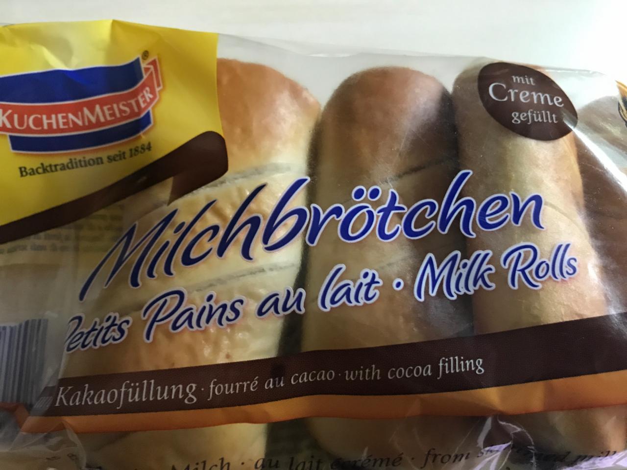 Fotografie - Milchbrötchen kakaové (mit Kakaofüllung)