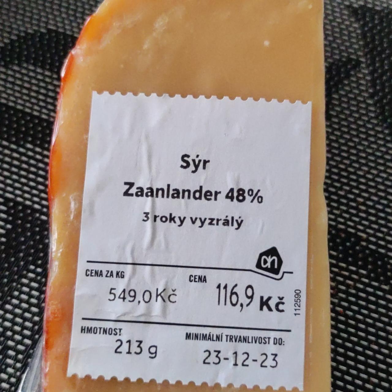 Fotografie - Sýr Zaalander 48% Albert Heijn