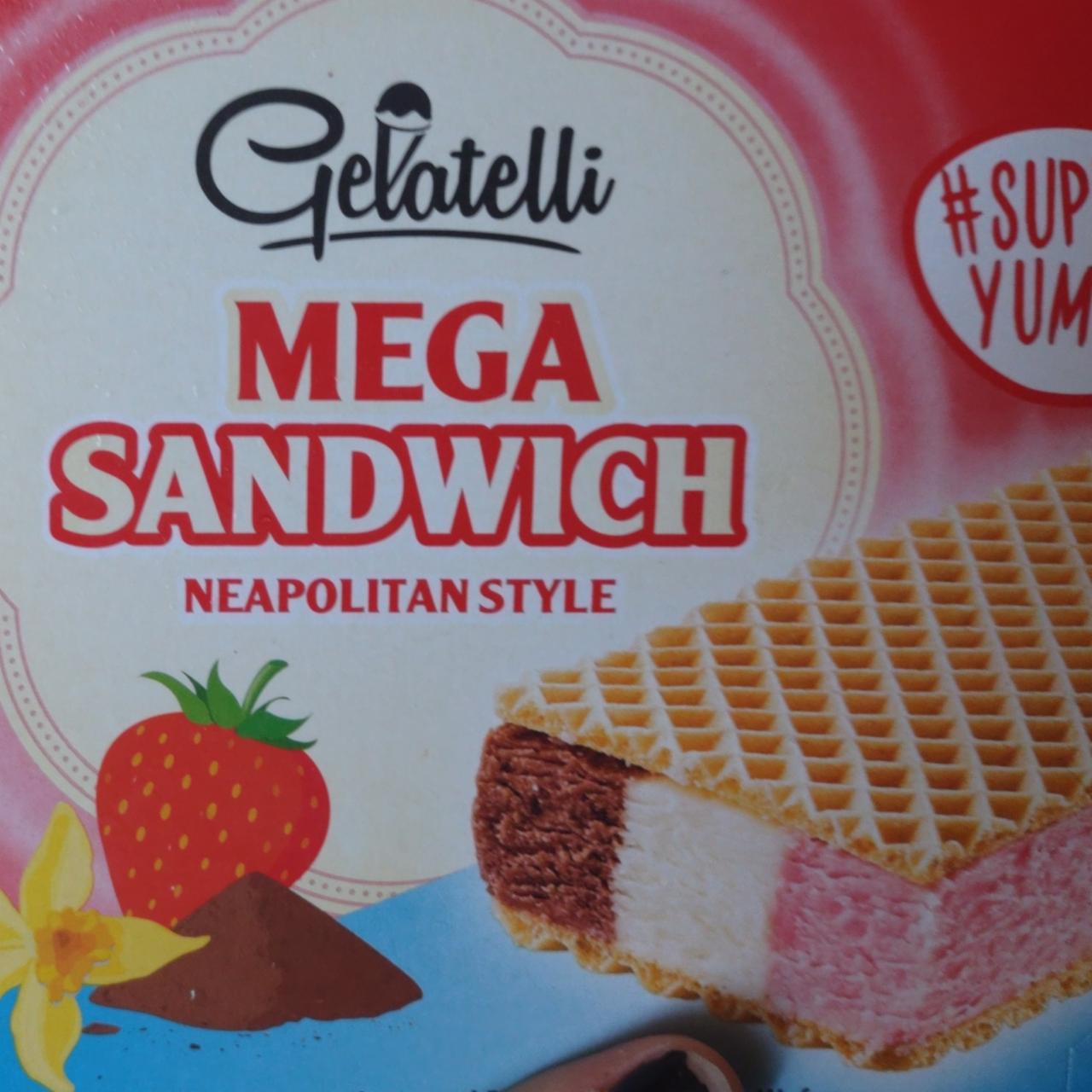 Fotografie - Mega sandwich neapolitan ice cream Gelatelli