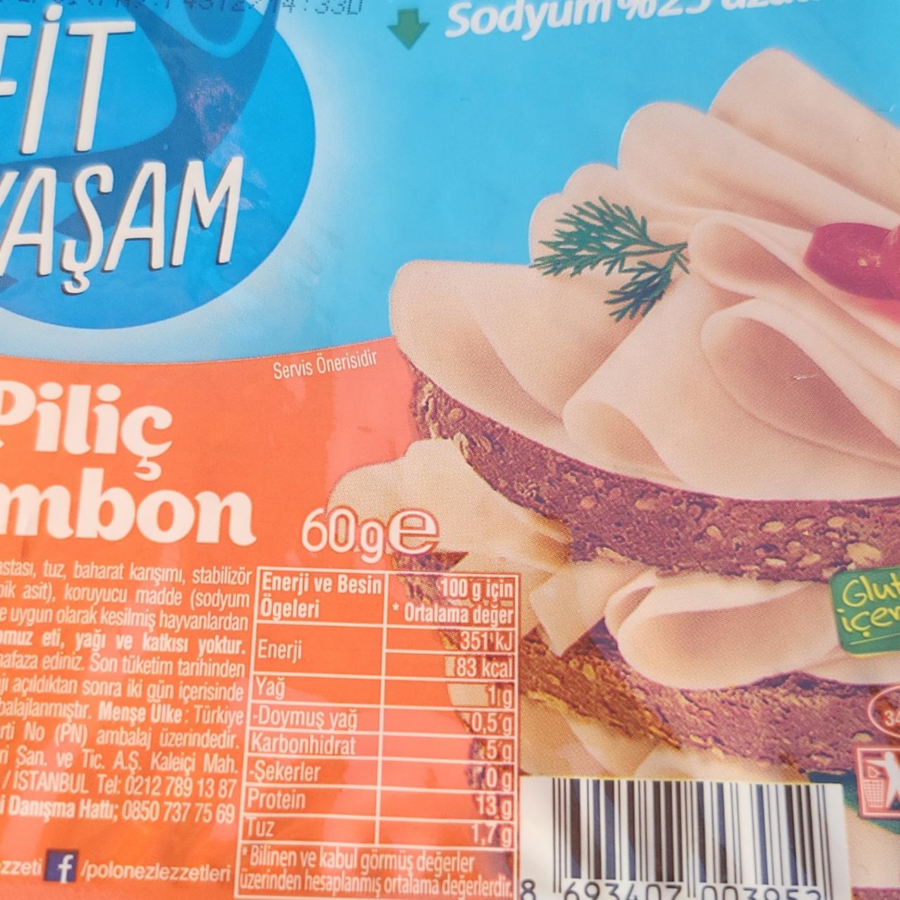 Fotografie - Fit yaşam piliç jambon Polonez