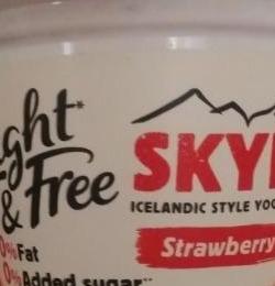 Fotografie - Light and free skyr strawberry